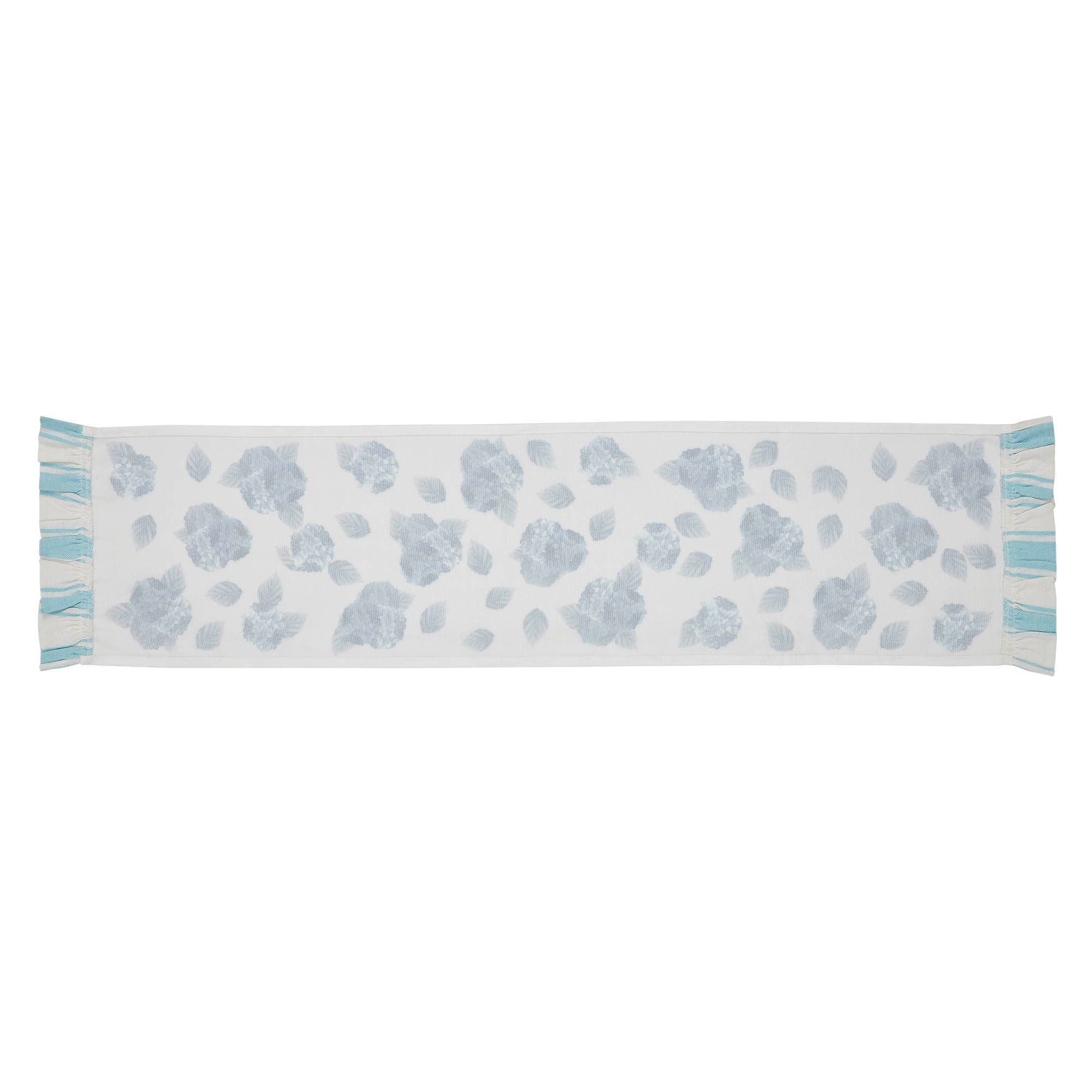 Botanical Blue Table Runner – 12x48 Floral Farmhouse Accent