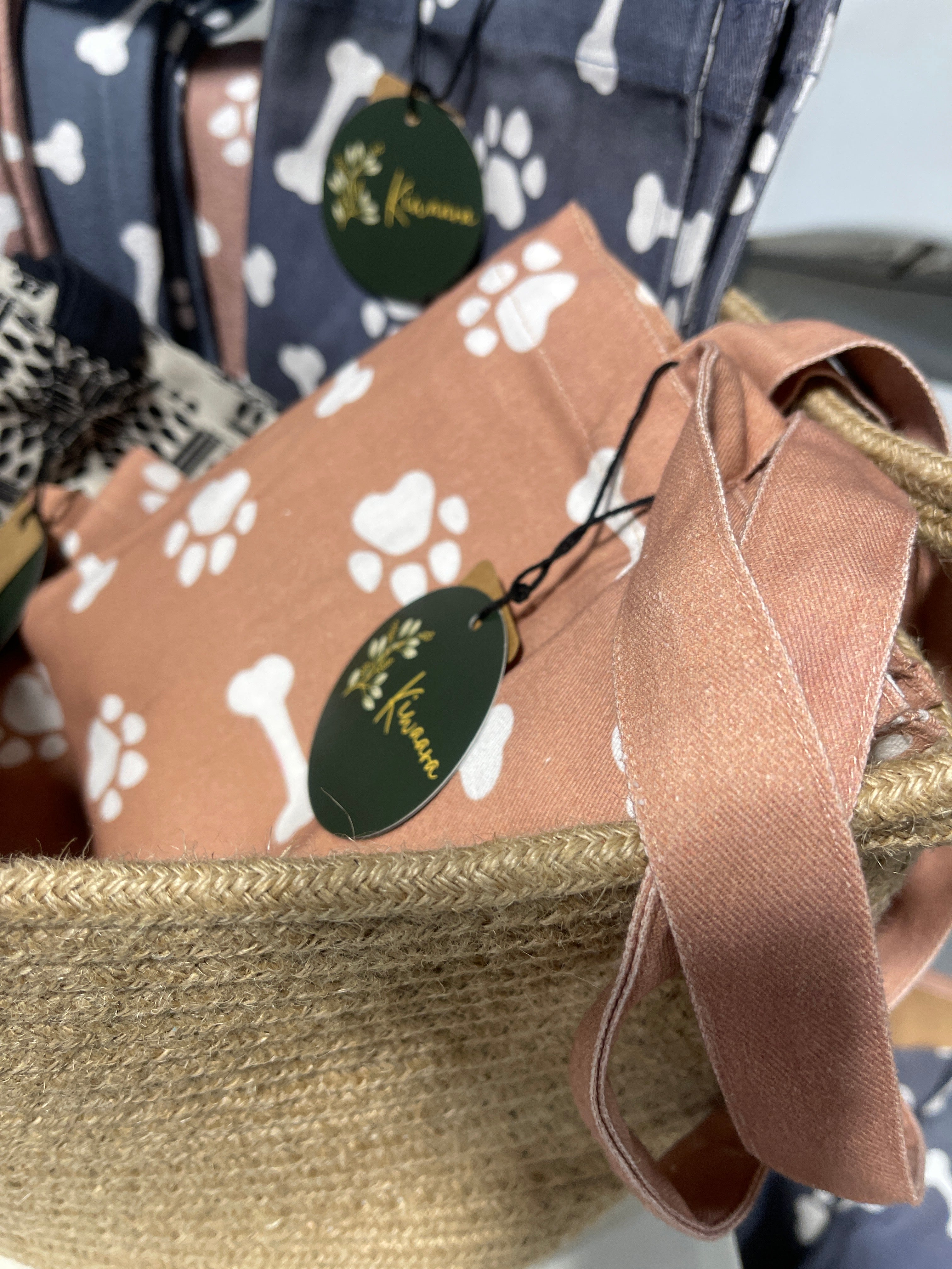 Tote Bag paws & bones